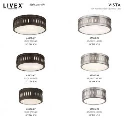 Vista 2 Light Olde Bronze Flush Mount by Livex Lighting -Livex Lighting shop olde bronze livex lighting flush mount lights 65506 67 d4 1000