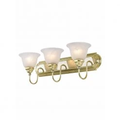 Belmont 3 Light Polished Brass & Polished Chrome Bath Vanity by Livex Lighting -Livex Lighting shop polished brass and polished chrome livex lighting vanity lighting 1003 25 4f 1000