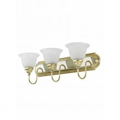 Belmont 3 Light Polished Brass & Polished Chrome Bath Vanity by Livex Lighting -Livex Lighting shop polished brass and polished chrome livex lighting vanity lighting 1003 25 fa 1000