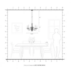 Williamsburgh 5 Light Polished Brass Chandelier by Livex Lighting -Livex Lighting shop polished brass livex lighting chandeliers 5005 02 66 1000