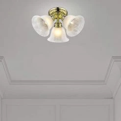 Essex 3 Light Polished Brass Semi Flush Mount by Livex Lighting -Livex Lighting shop polished brass livex lighting flush mount lights 1358 02 40 1000