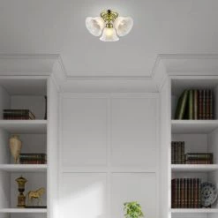 Essex 3 Light Polished Brass Semi Flush Mount by Livex Lighting -Livex Lighting shop polished brass livex lighting flush mount lights 1358 02 a0 1000