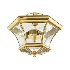 Monterey 3 Light Polished Brass Semi Flush Mount by Livex Lighting 8 Monterey 3 Light Polished Brass Semi Flush Mount by Livex Lighting -Livex Lighting shop polished brass livex lighting flush mount lights 4083 02 1f 1000