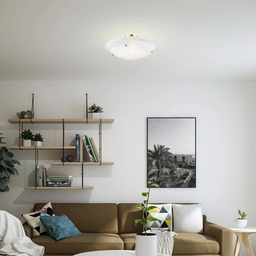 Oasis 4 Light Polished Brass Flush Mount by Livex Lighting 5 Oasis 4 Light Polished Brass Flush Mount by Livex Lighting - Image 5