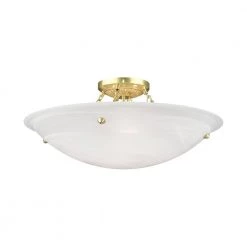 Oasis 4 Light Polished Brass Flush Mount by Livex Lighting 18 Oasis 4 Light Polished Brass Flush Mount by Livex Lighting -Livex Lighting shop polished brass livex lighting flush mount lights 4275 02 1f 1000