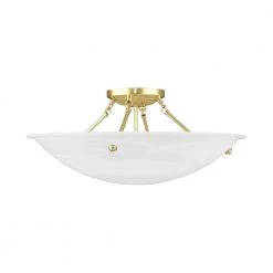 Oasis 4 Light Polished Brass Flush Mount by Livex Lighting 16 Oasis 4 Light Polished Brass Flush Mount by Livex Lighting -Livex Lighting shop polished brass livex lighting flush mount lights 4275 02 c3 1000