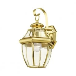 Monterey 1 Light Polished Brass Outdoor Wall Sconce by Livex Lighting 16 Monterey 1 Light Polished Brass Outdoor Wall Sconce by Livex Lighting -Livex Lighting shop polished brass livex lighting outdoor sconces 2151 02 1f 1000