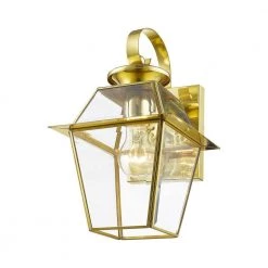 Westover 1 Light Polished Brass Outdoor Wall Sconce by Livex Lighting 16 Westover 1 Light Polished Brass Outdoor Wall Sconce by Livex Lighting -Livex Lighting shop polished brass livex lighting outdoor sconces 2181 02 1f 1000