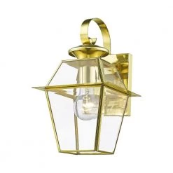 Westover 1 Light Polished Brass Outdoor Wall Sconce by Livex Lighting 15 Westover 1 Light Polished Brass Outdoor Wall Sconce by Livex Lighting -Livex Lighting shop polished brass livex lighting outdoor sconces 2181 02 4f 1000
