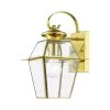 Westover 1 Light Polished Brass Outdoor Wall Sconce by Livex Lighting