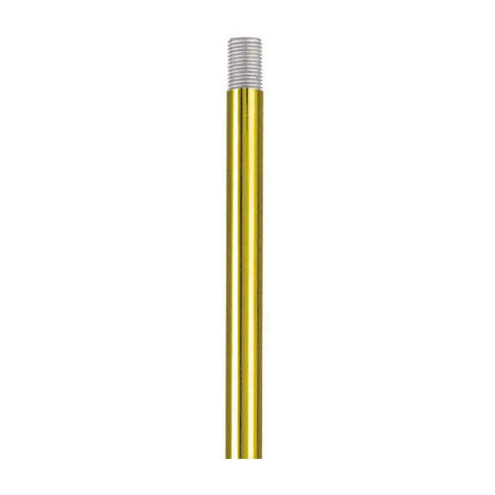 Polished Brass 12" Length Rod Extension Stems by Livex Lighting 1 Polished Brass 12" Length Rod Extension Stems by Livex Lighting