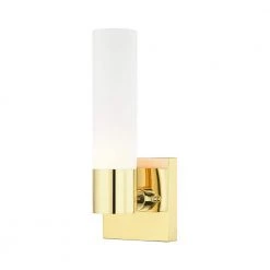 Aero 1 Light Polished Brass ADA Wall Sconce by Livex Lighting