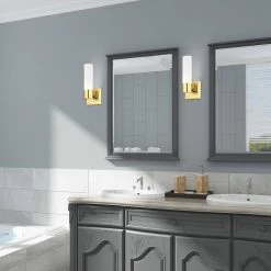 Aero 1 Light Polished Brass ADA Wall Sconce by Livex Lighting -Livex Lighting shop polished brass livex lighting vanity lighting 10101 02 a0 1000