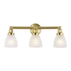 Classic 3 Light Polished Brass Bath Vanity by Livex Lighting 12 Classic 3 Light Polished Brass Bath Vanity by Livex Lighting -Livex Lighting shop polished brass livex lighting vanity lighting 1023 02 fa 1000