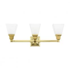 Mission 3 Light Polished Brass Bath Vanity by Livex Lighting 19 Mission 3 Light Polished Brass Bath Vanity by Livex Lighting -Livex Lighting shop polished brass livex lighting vanity lighting 1033 02 c3 1000