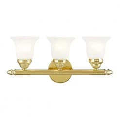 Neptune 3 Light Polished Brass Bath Vanity by Livex Lighting