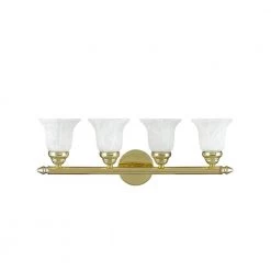 Neptune 4 Light Polished Brass Bath Vanity by Livex Lighting -Livex Lighting shop polished brass livex lighting vanity lighting 1064 02 4f 1000