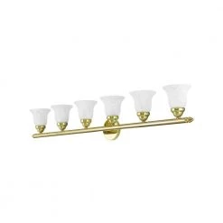 Neptune 6 Light Polished Brass Bath Vanity by Livex Lighting -Livex Lighting shop polished brass livex lighting vanity lighting 1066 02 4f 1000