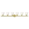 Neptune 6 Light Polished Brass Bath Vanity by Livex Lighting
