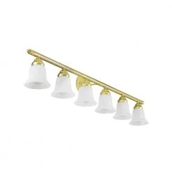 Neptune 6 Light Polished Brass Bath Vanity by Livex Lighting -Livex Lighting shop polished brass livex lighting vanity lighting 1066 02 76 1000
