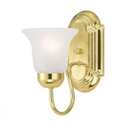 Riviera 1 Light Polished Brass Bath Vanity by Livex Lighting -Livex Lighting shop polished brass livex lighting vanity lighting 1071 02 4f 1000