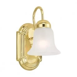 Riviera 1 Light Polished Brass Bath Vanity by Livex Lighting