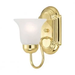 Riviera 1 Light Polished Brass Bath Vanity by Livex Lighting -Livex Lighting shop polished brass livex lighting vanity lighting 1071 02 fa 1000