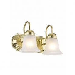 Riviera 2 Light Polished Brass Bath Vanity Light by Livex Lighting -Livex Lighting shop polished brass livex lighting vanity lighting 1072 02 44 1000