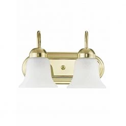 Riviera 2 Light Polished Brass Bath Vanity Light by Livex Lighting -Livex Lighting shop polished brass livex lighting vanity lighting 1072 02 c3 1000