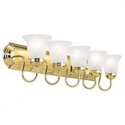 Riviera 5 Light Polished Brass Bath Vanity by Livex Lighting -Livex Lighting shop polished brass livex lighting vanity lighting 1075 02 1f 1000