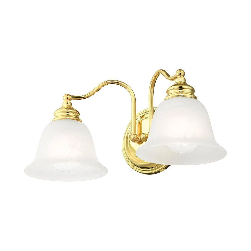 Essex 2 Light Polished Brass Bath Vanity by Livex Lighting 8 Essex 2 Light Polished Brass Bath Vanity by Livex Lighting - Image 8