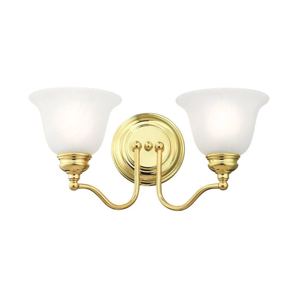 Essex 2 Light Polished Brass Bath Vanity by Livex Lighting 10 Essex 2 Light Polished Brass Bath Vanity by Livex Lighting - Image 10