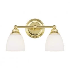 Somerville 2 Light Polished Brass Bath Vanity by Livex Lighting