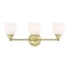 Somerville 3 Light Polished Brass Bath Vanity by Livex Lighting
