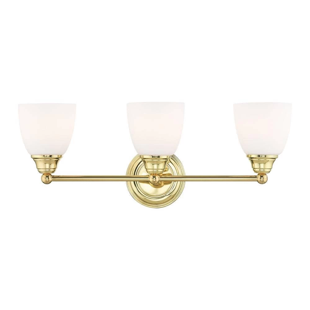 Somerville 3 Light Polished Brass Bath Vanity by Livex Lighting 1 Somerville 3 Light Polished Brass Bath Vanity by Livex Lighting