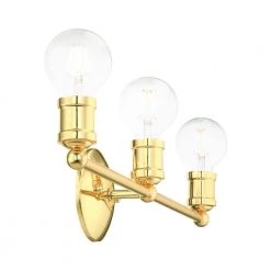Lansdale 20.25 in. 3-Light Polished Brass Vanity Light by Livex Lighting -Livex Lighting shop polished brass livex lighting vanity lighting 16713 02 76 1000