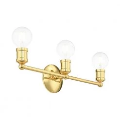 Lansdale 20.25 in. 3-Light Polished Brass Vanity Light by Livex Lighting -Livex Lighting shop polished brass livex lighting vanity lighting 16713 02 fa 1000