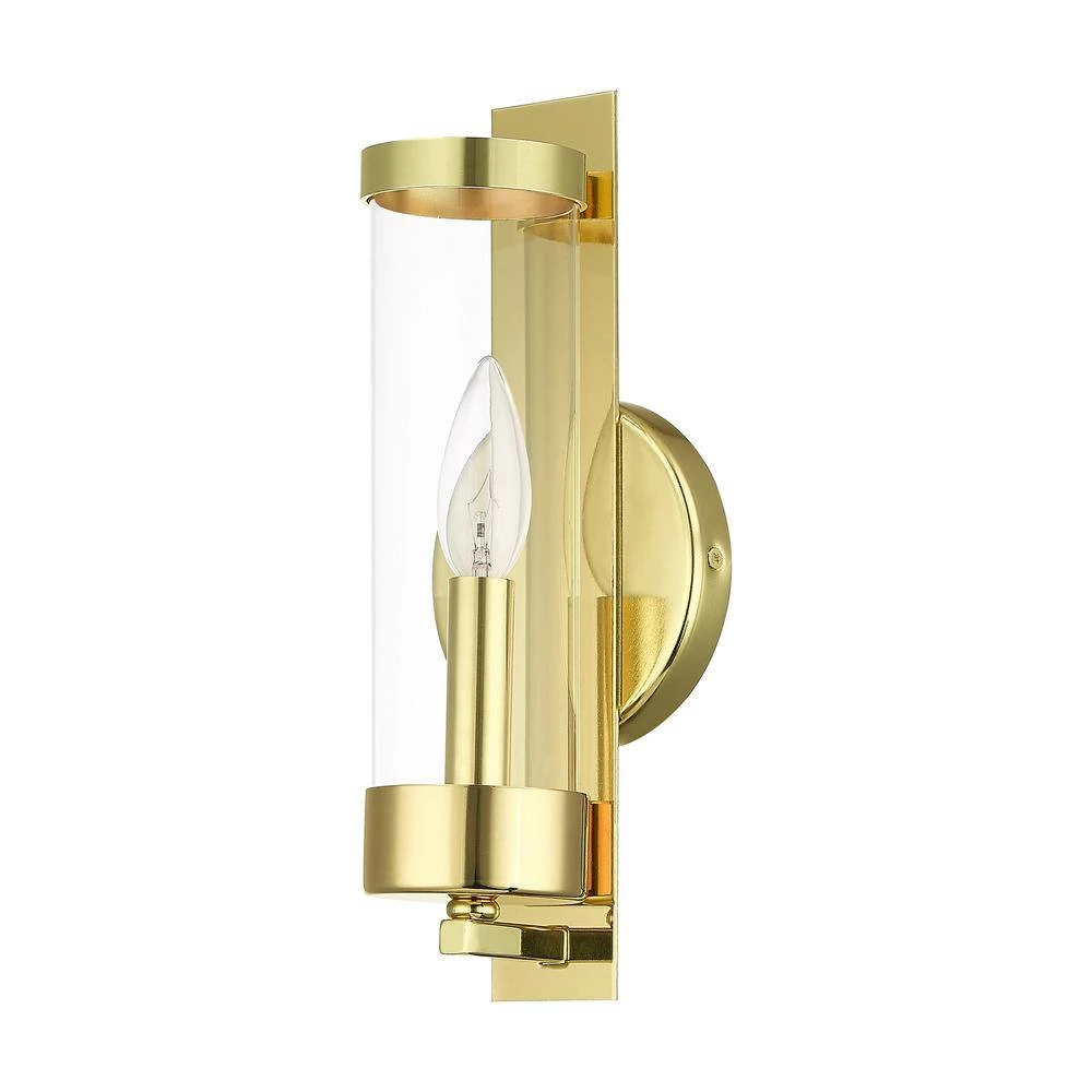 Castleton 1 Light Polished Brass ADA Wall Sconce by Livex Lighting 4 Castleton 1 Light Polished Brass ADA Wall Sconce by Livex Lighting - Image 4