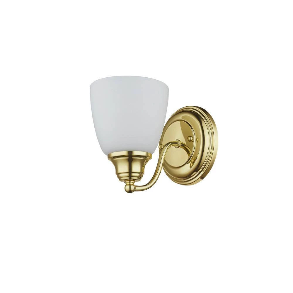 Somerville 1 Light Polished Brass Wall Sconce by Livex Lighting 3 Somerville 1 Light Polished Brass Wall Sconce by Livex Lighting - Image 3