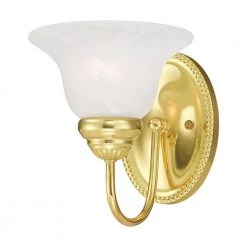 Edgemont 1 Light Polished Brass Bath Vanity by Livex Lighting -Livex Lighting shop polished brass livex lighting wall sconces 1531 02 4f 1000