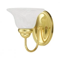 Edgemont 1 Light Polished Brass Bath Vanity by Livex Lighting -Livex Lighting shop polished brass livex lighting wall sconces 1531 02 c3 1000