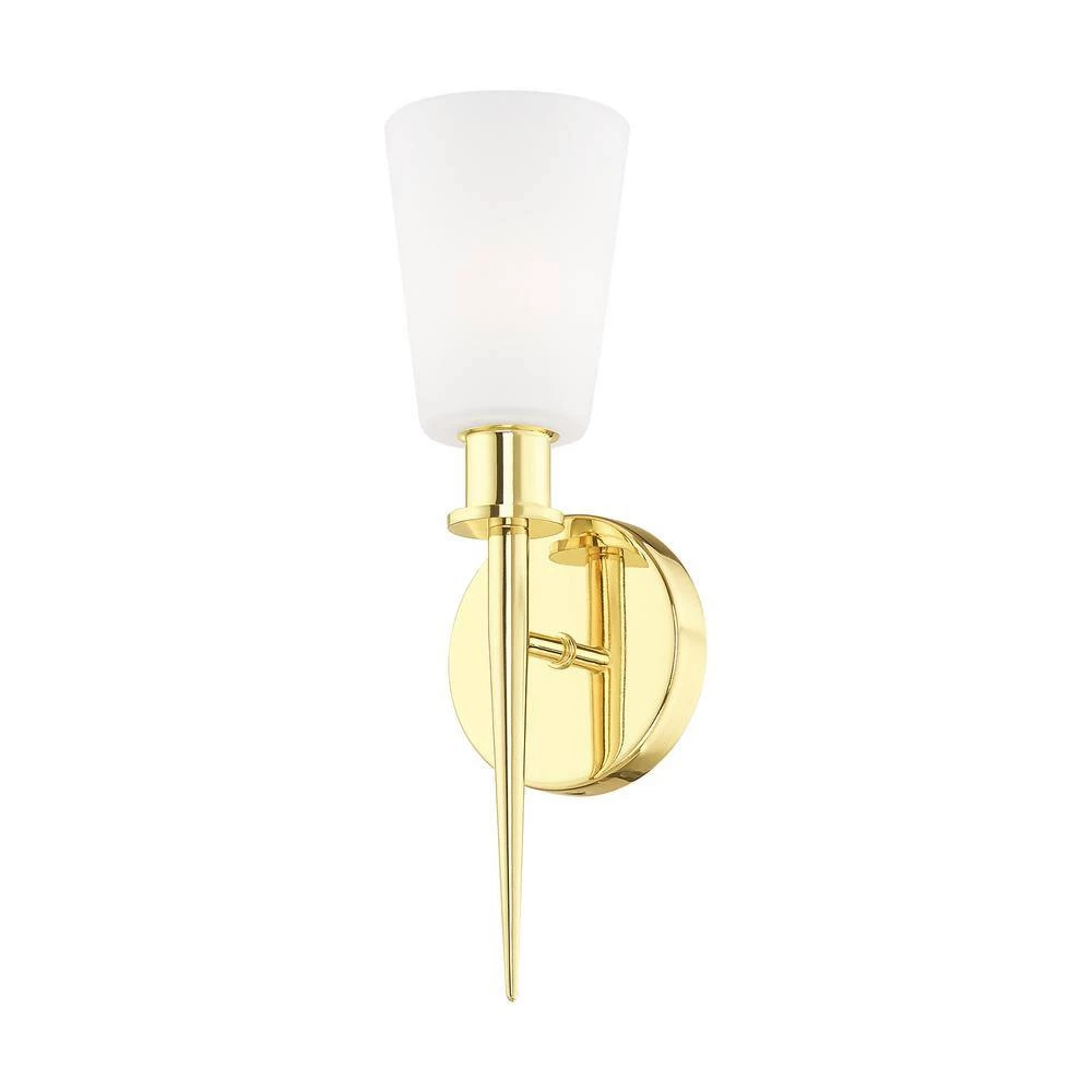 Witten 1 Light Polished Brass ADA Wall Sconce by Livex Lighting 4 Witten 1 Light Polished Brass ADA Wall Sconce by Livex Lighting - Image 4