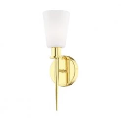 Witten 1 Light Polished Brass ADA Wall Sconce by Livex Lighting