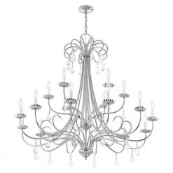Daphne 18-Light Polished Chrome Foyer Chandelier by Livex Lighting -Livex Lighting shop polished chrome livex lighting chandeliers 40870 05 1f 1000