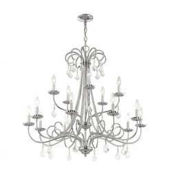 Daphne 15 Light Polished Chrome Foyer Chandelier by Livex Lighting -Livex Lighting shop polished chrome livex lighting chandeliers 40879 05 fa 1000