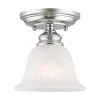 Essex 1 Light Polished Chrome Semi Flush Mount by Livex Lighting