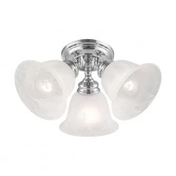 Essex 3 Light Polished Chrome Flush Mount by Livex Lighting -Livex Lighting shop polished chrome livex lighting flush mount lights 1358 05 1f 1000