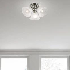 Essex 3 Light Polished Chrome Flush Mount by Livex Lighting -Livex Lighting shop polished chrome livex lighting flush mount lights 1358 05 a0 1000