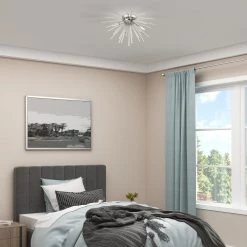 Utopia 4 Light Polished Chrome Semi Flush Mount by Livex Lighting -Livex Lighting shop polished chrome livex lighting flush mount lights 41250 05 1d 1000