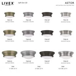 Astor 3 Light Polished Chrome Flush Mount by Livex Lighting -Livex Lighting shop polished chrome livex lighting flush mount lights 7343 05 d4 1000
